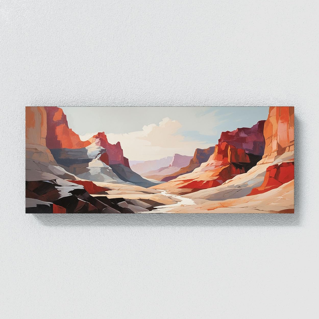 キャンパスアート Amazon.com: Sense Canvas Landscape Canyon Essence 99 Canvas Art